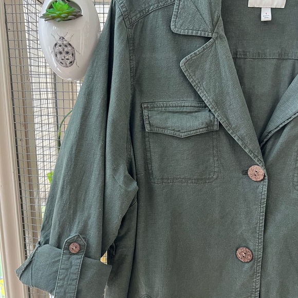 Torrid Women's Green Unlined Jacket Size 1 XL - Picture 2 of 7